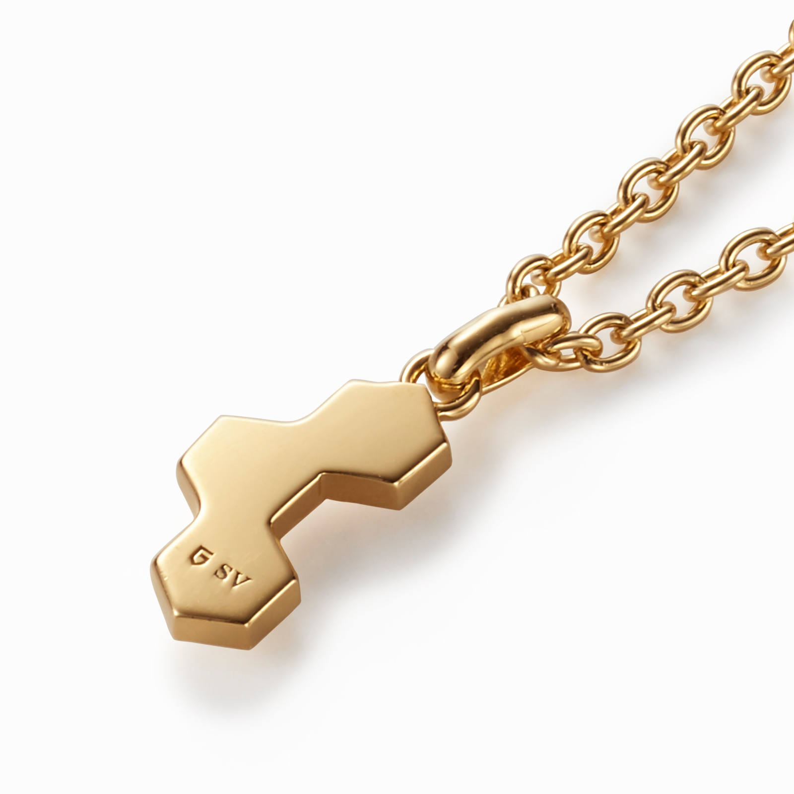 GARNI - Honeycomb Studs Pendant - L / ゴールド | Tempt