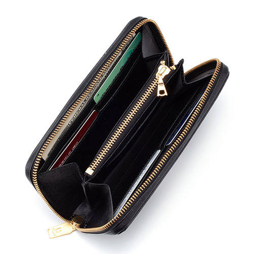 GENTIL BANDIT - ジップロングウォレット / ブラックカモ | Tempt