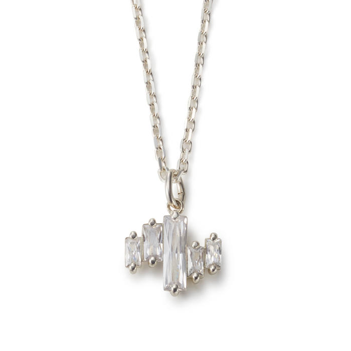 GARNI - Multiple Crystal Pendant / シルバー | Tempt