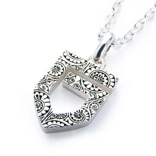 T*中様 GARNI ガルニ バインパターンシルバー ネックレス Lサイズ GARNI - V.P G Pendant-L / ブラック | Tempt