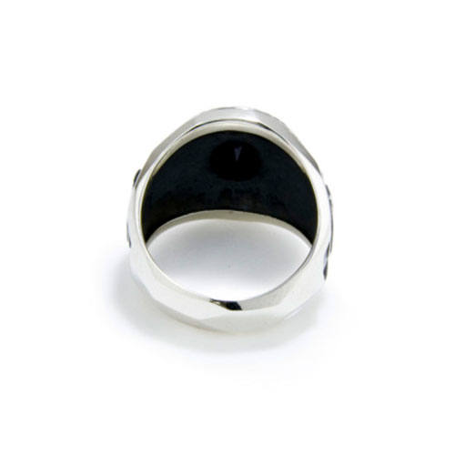 中古美品GARNI 20th Engrave College Ring - S GARNI - Ism College Ring - S / ブラック | Tempt